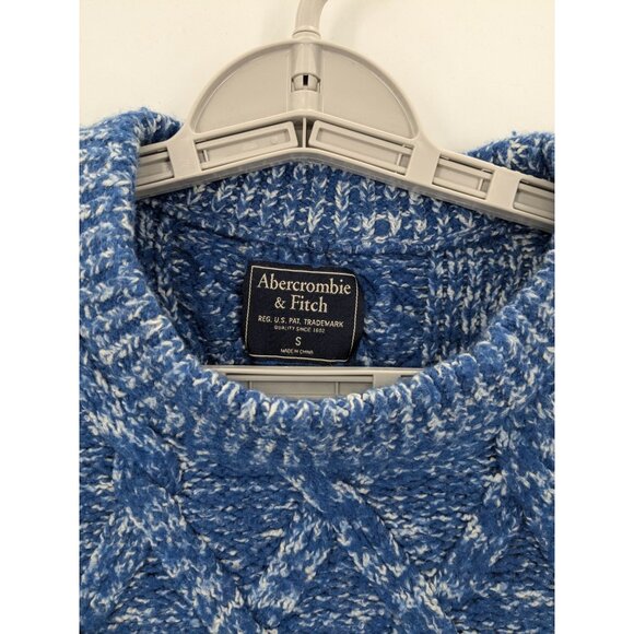 Abercrombie & Fitch Cable Knit Sweater Women Size S Fisherman Heritage Academia - Picture 8 of 11
